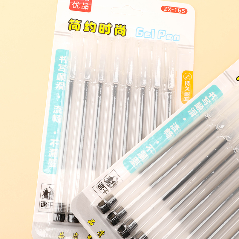 Simple Gel Pen 8-Pack Black