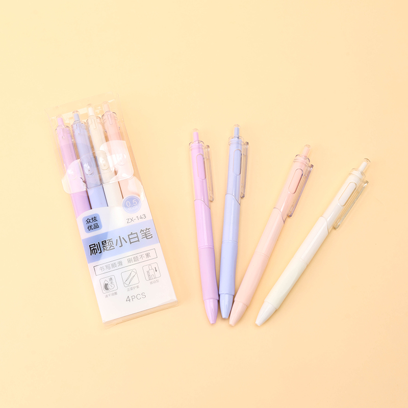Exam Gel Pen 4-Pack White