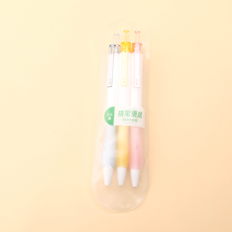 Retractable Gel Pen 3-Pack Plastic 3110800506