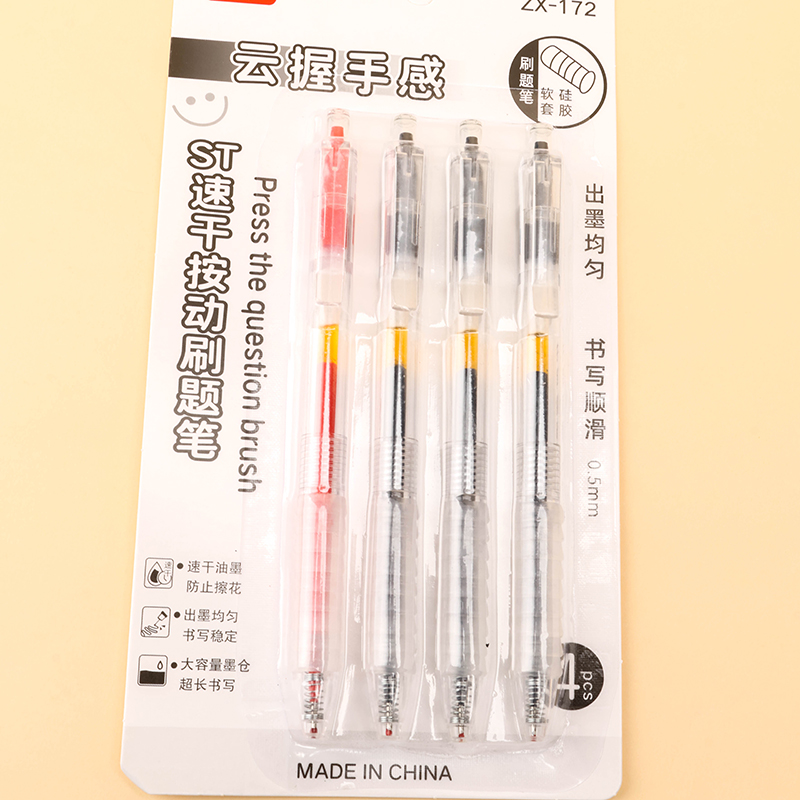 Retractable Exam Gel Pen 4-Pack