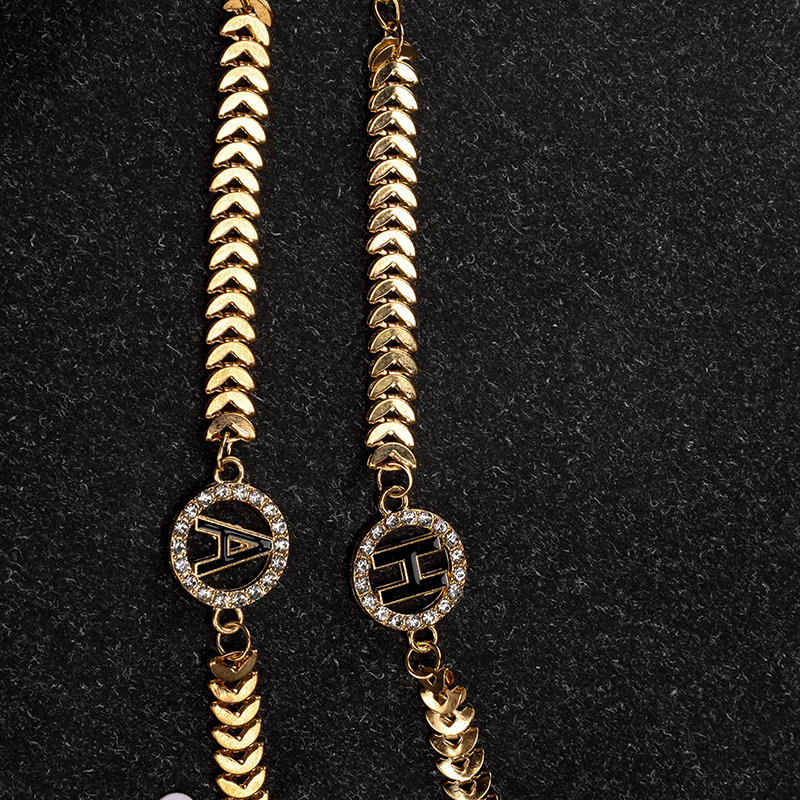 Rhinestone Letter Bracelet