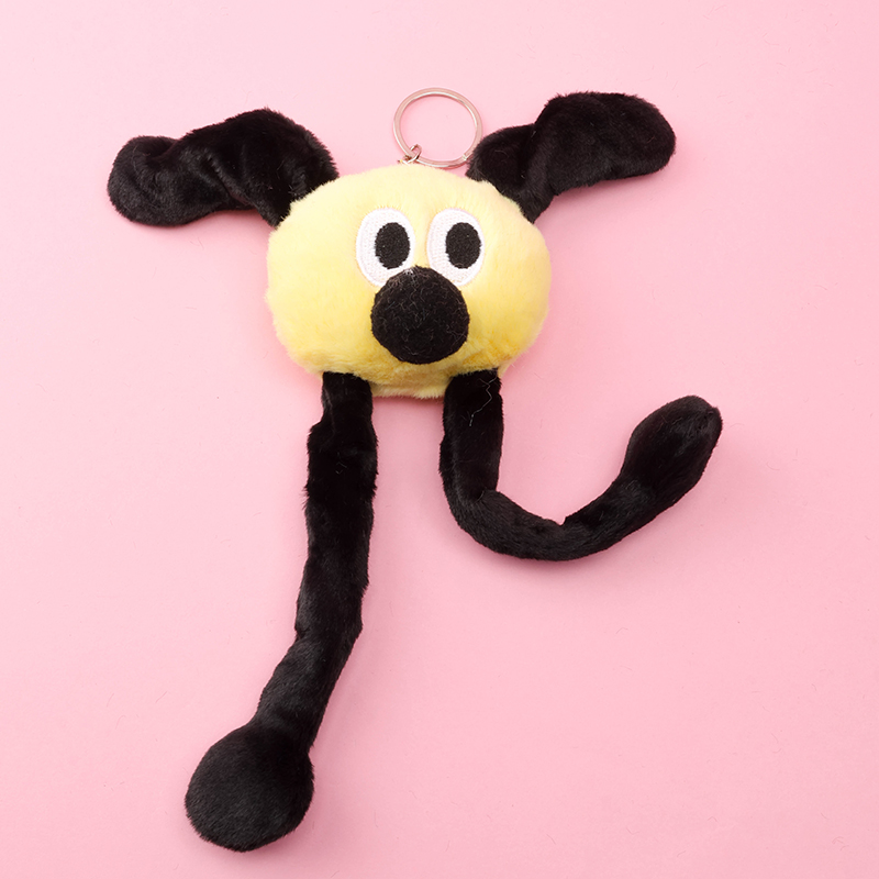 Pull Big Nose Dog Plush Bag Charm