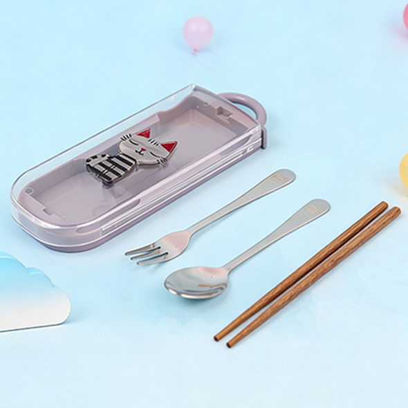 304 Stainless Steel Cat Tableware Set