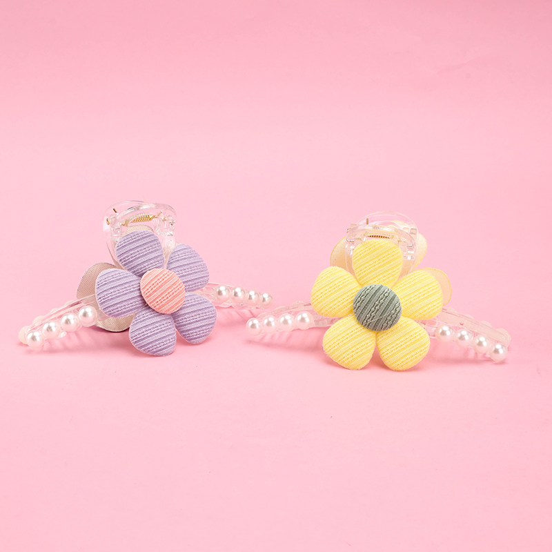 12 cm Double-Sided Five-Petal Flower Pearl Large Hair Claw Clip GPPS 4011801169