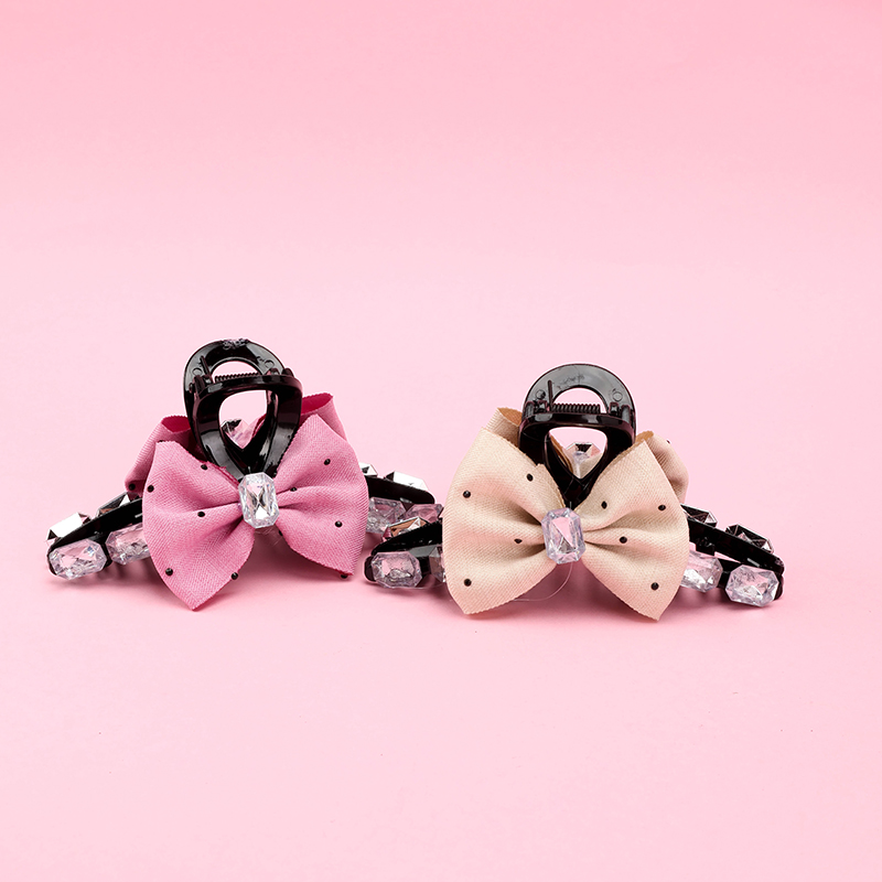 12 cm Double-Sided Bow Rhinestone Large Hair Claw Clip GPPS 4011801170