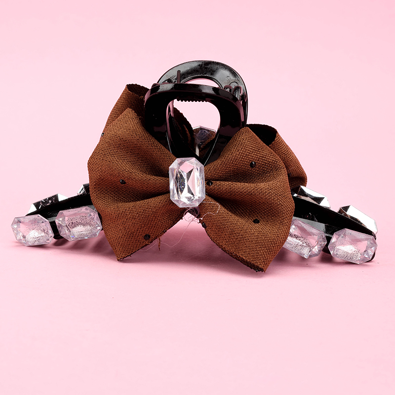 12 cm Double-Sided Bow Rhinestone Large Hair Claw Clip GPPS 4011801170
