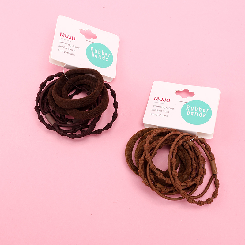 Milk Brown Knotty Cotton Rubber Band 4012202279