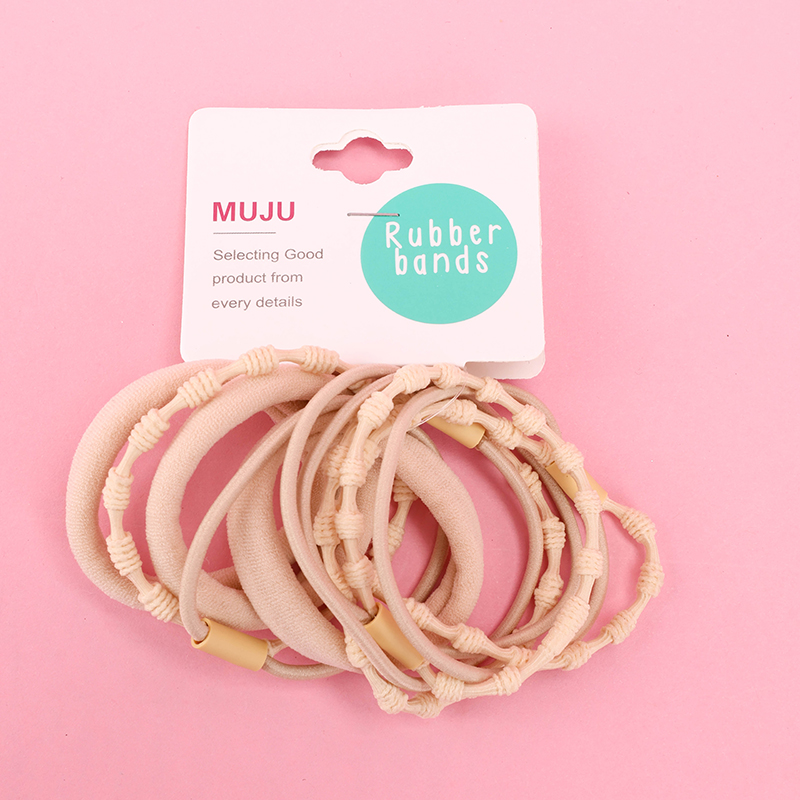Milk Brown Knotty Cotton Rubber Band 4012202279