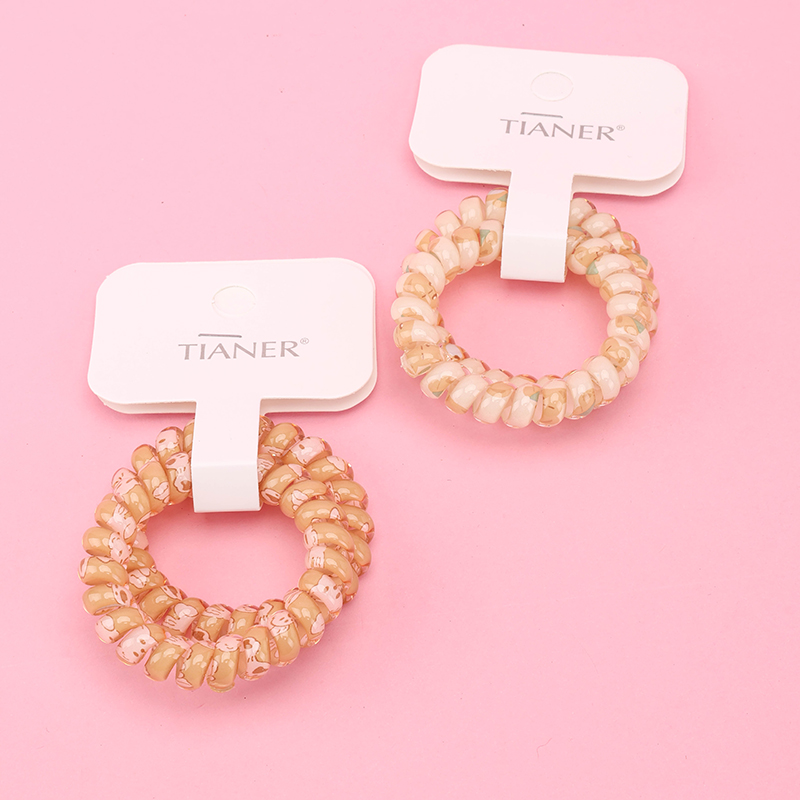 Boxed 8804 Print Curry Phone Line PUT Hair Tie 4012300196