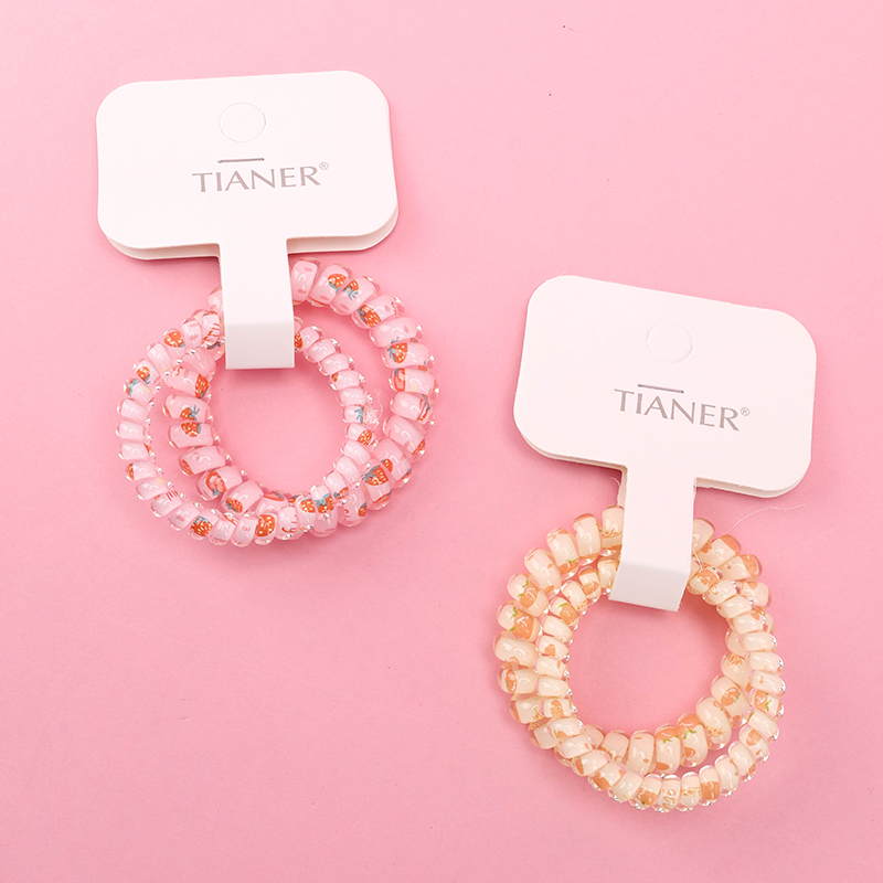 Boxed 8801 Printed Color Telephone Line PUT Hair Tie 4012300197
