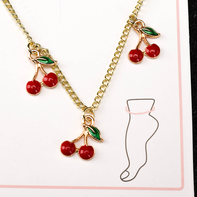 Fruit Pendant Anklet Alloy 4020600007