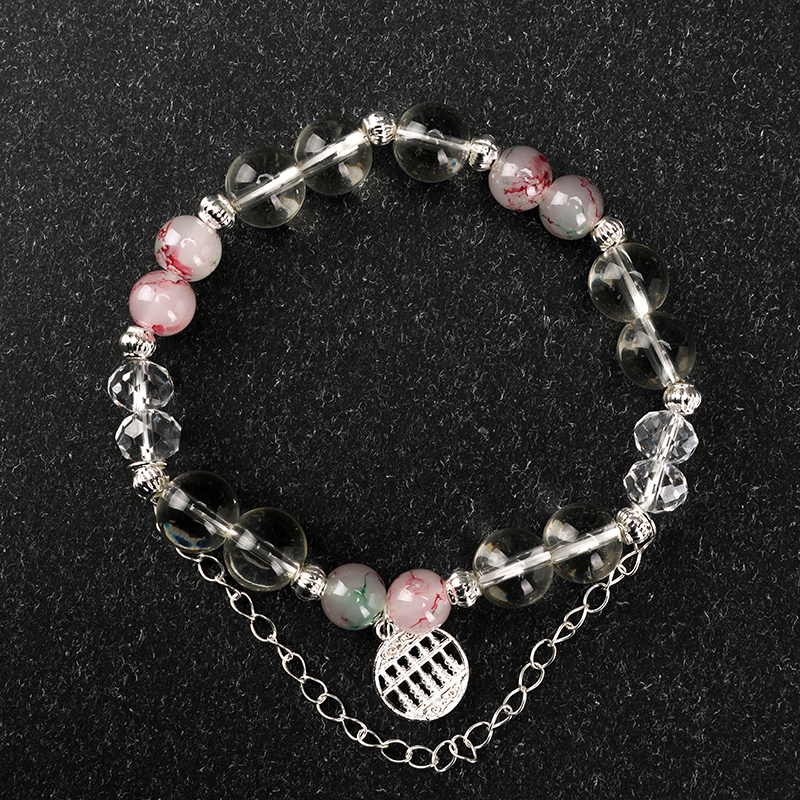 Jelly Color Pendant Bracelet Plastic Glass 4021001086