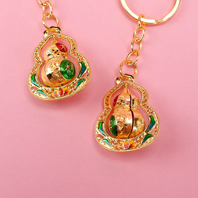 Spinning Gourd Bag Charm