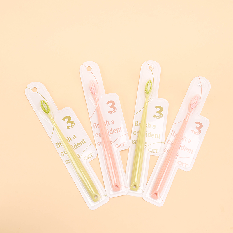 Carded Soft Bristle Toothbrush 0.15mm PP PBT CKT-3