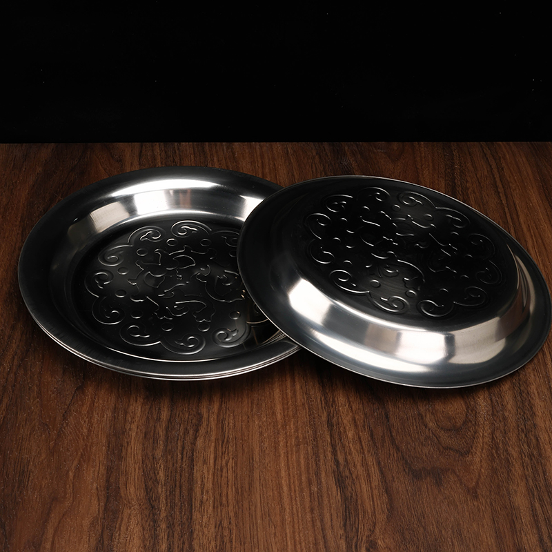 24cm stainless steel with flower disc