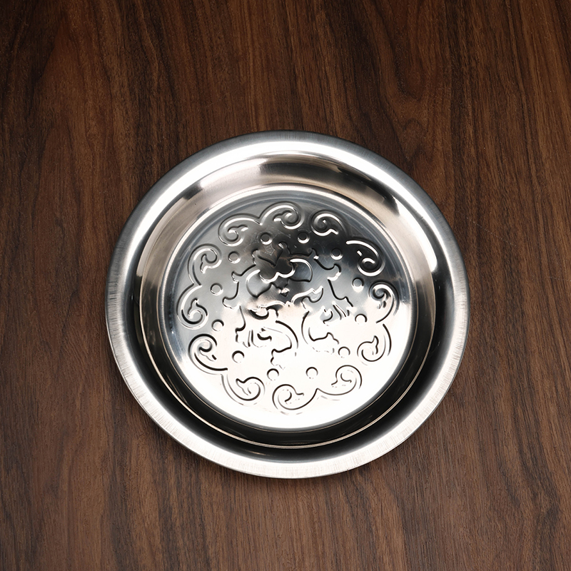24cm stainless steel with flower disc