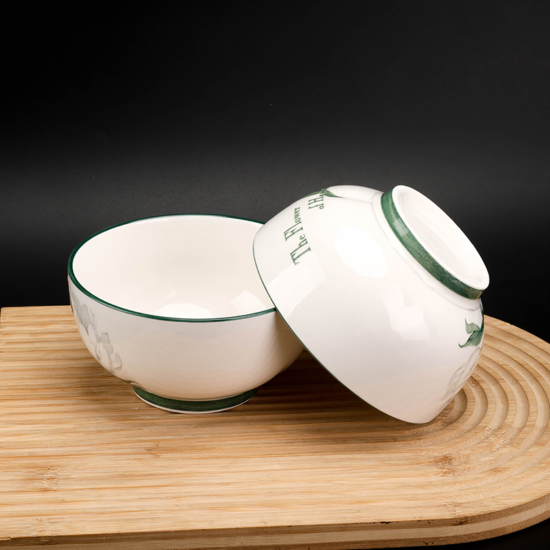 Mingxin 5.2 Inch Ruyi Ceramic Bowl Xiamo