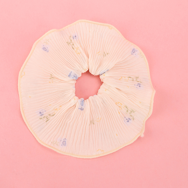 Korean-Style Floral Circle Polyester Hair Tie 4012101829