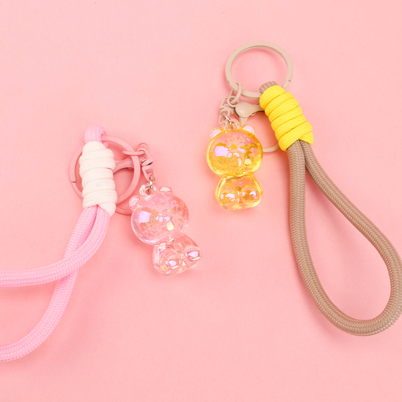 Crystal Brown Bear Bag Charm