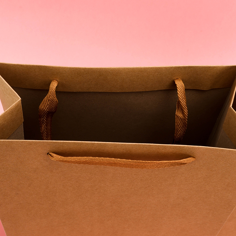 Large Vertical Simple Kraft Paper Gift Bag ST515-01