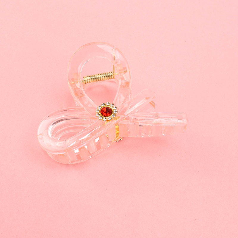 8 cm Pearl Rhinestone Medium Hair Claw Clip
