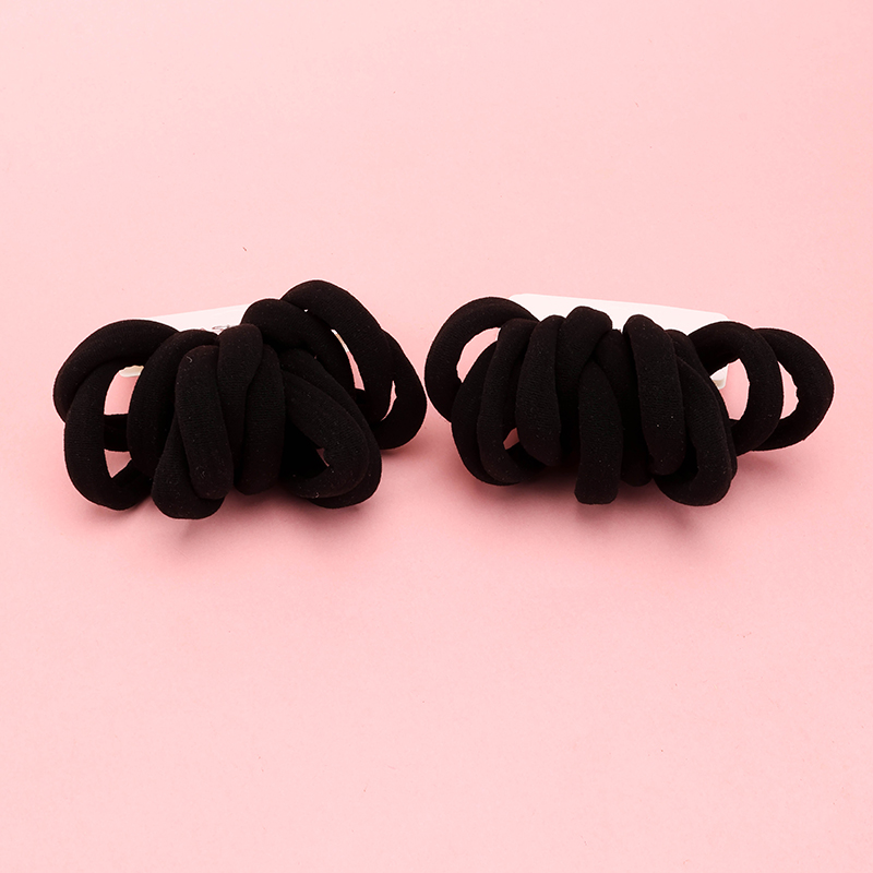 New Elevator 12 Black Cotton Rubber Bands Rubber Nylon Hair Tie 4012700500