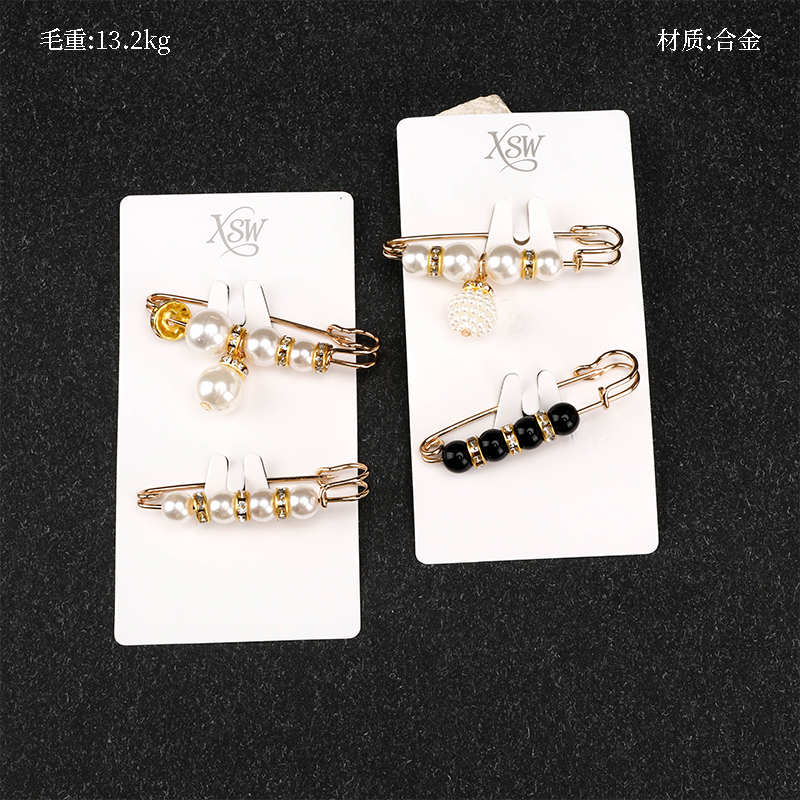 Alloy Pearl Brooch Pin 4011000137