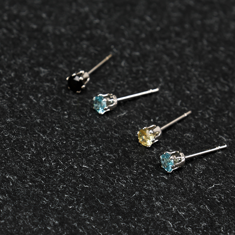 Colorful Mini Zircon Ear Studs
