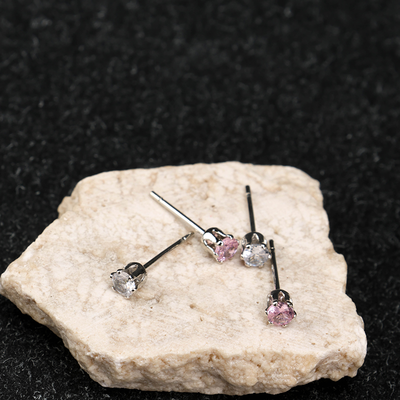 Colorful Mini Zircon Ear Studs