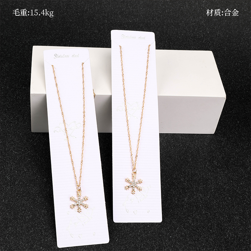Snowflake Rhinestone Necklace