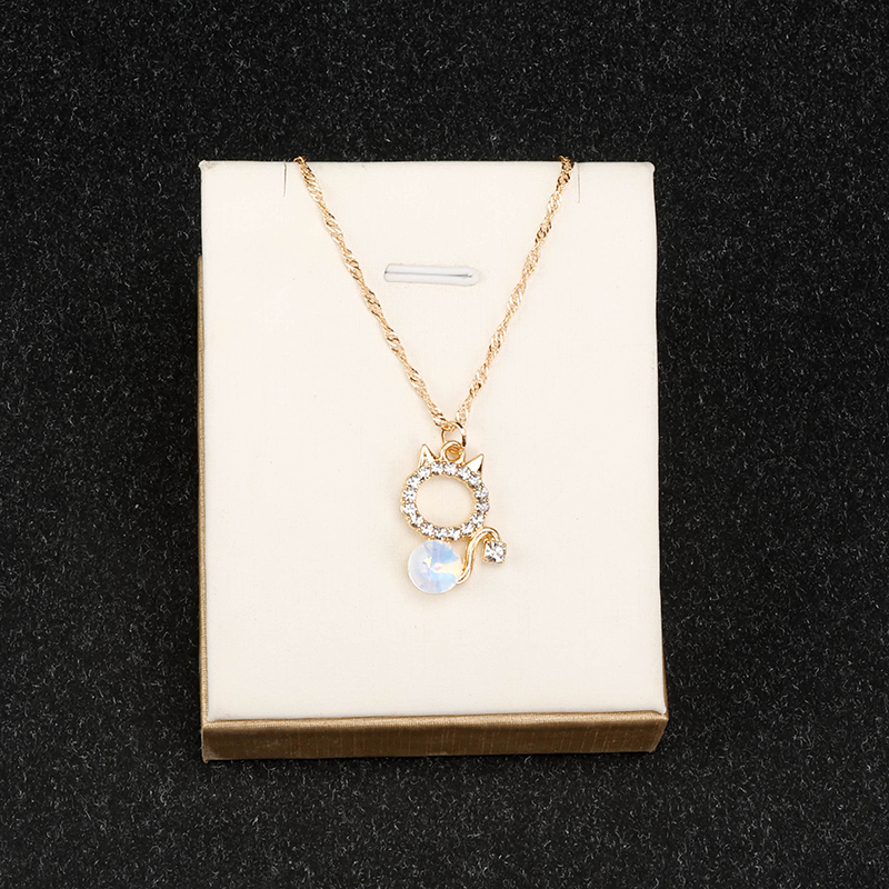 Zircon Cat Necklace