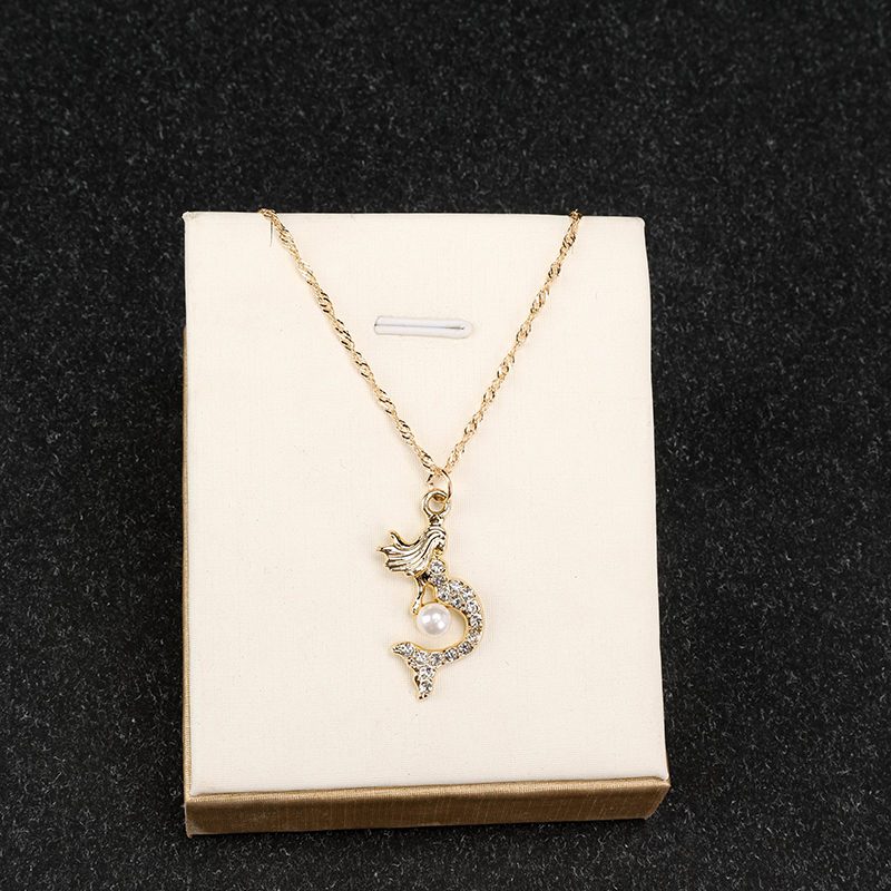 Mermaid Pearl Rhinestone Necklace