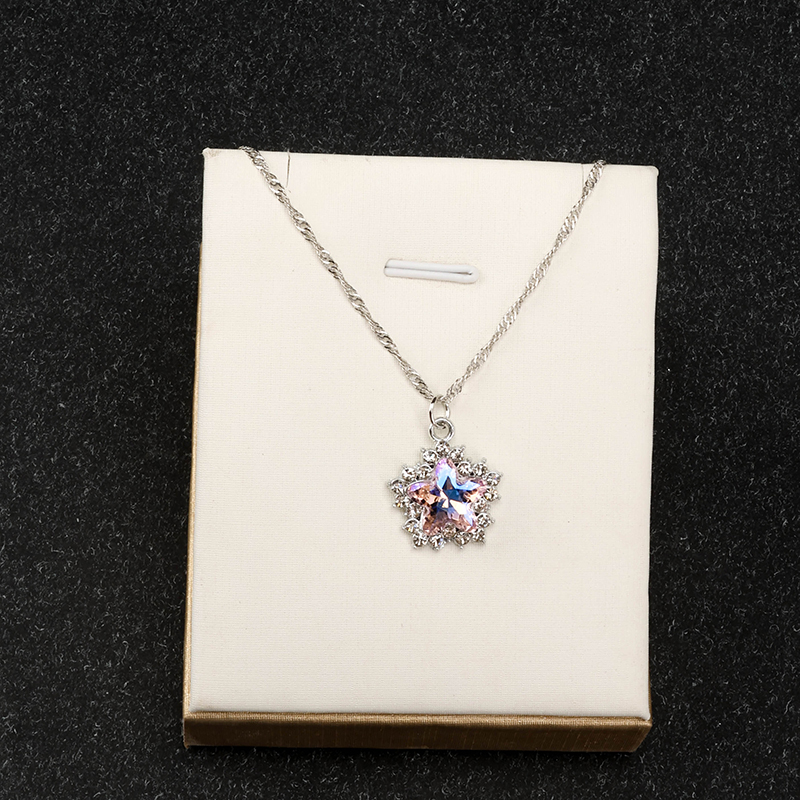 Zircon Five-Point Star Necklace
