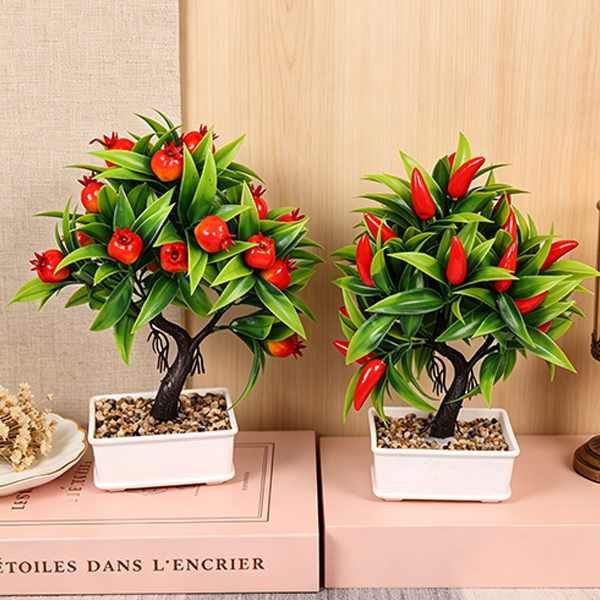 Mixed Kumquat Artificial Bonsai