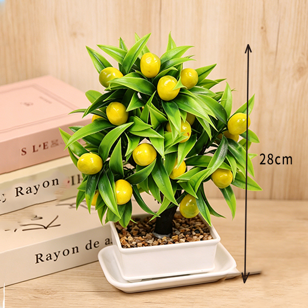 Mixed Kumquat Artificial Bonsai