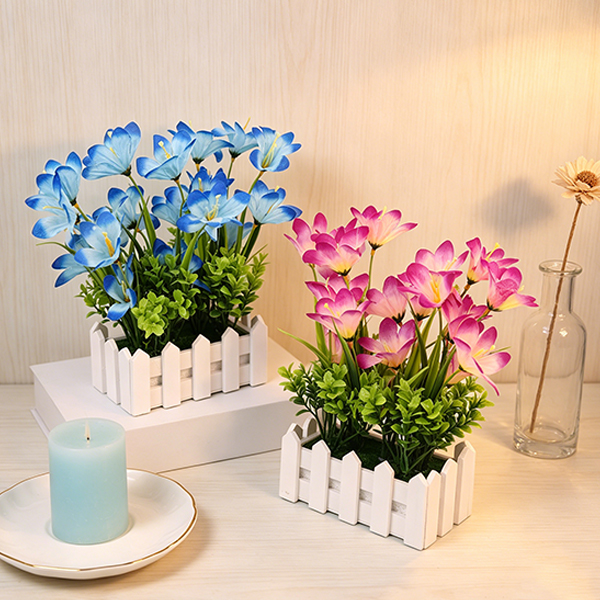 Mixed Fence Artificial Flower Bonsai