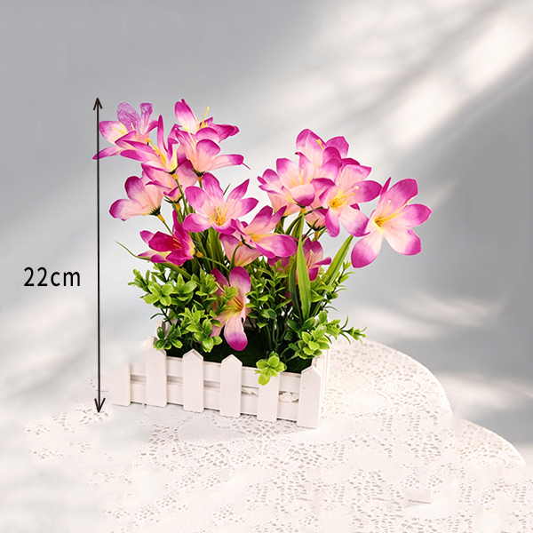 Mixed Fence Artificial Flower Bonsai