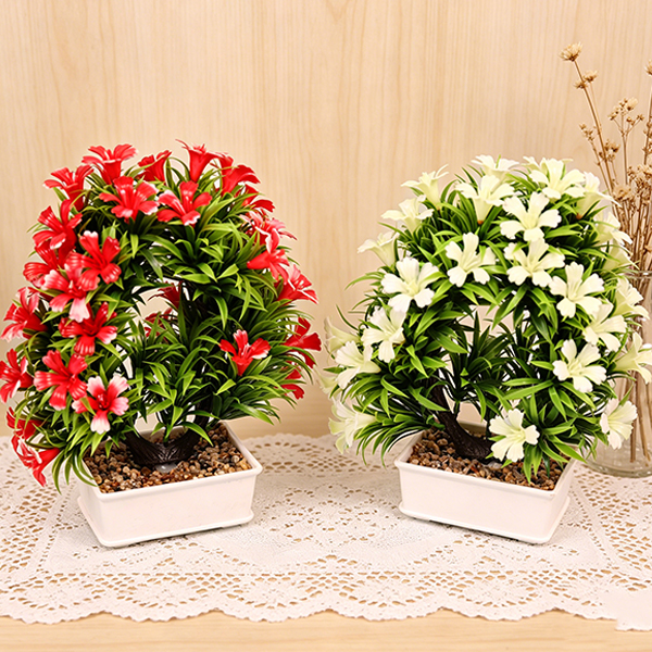 M245 Artificial Flower Bonsai Mixed Colors Plastic 105060007