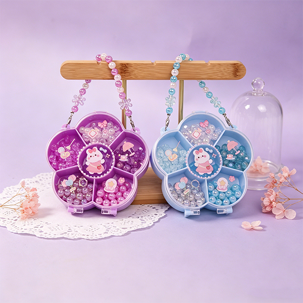 Flower Box Jelly Acrylic Beads