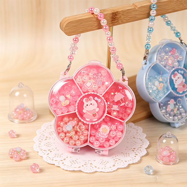 Flower Box Jelly Acrylic Beads