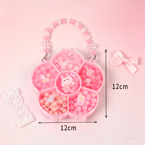 Flower Box Jelly Acrylic Beads