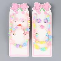 LW彩色玫瑰儿童首饰四件套 2