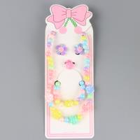LW彩色玫瑰儿童首饰四件套 3
