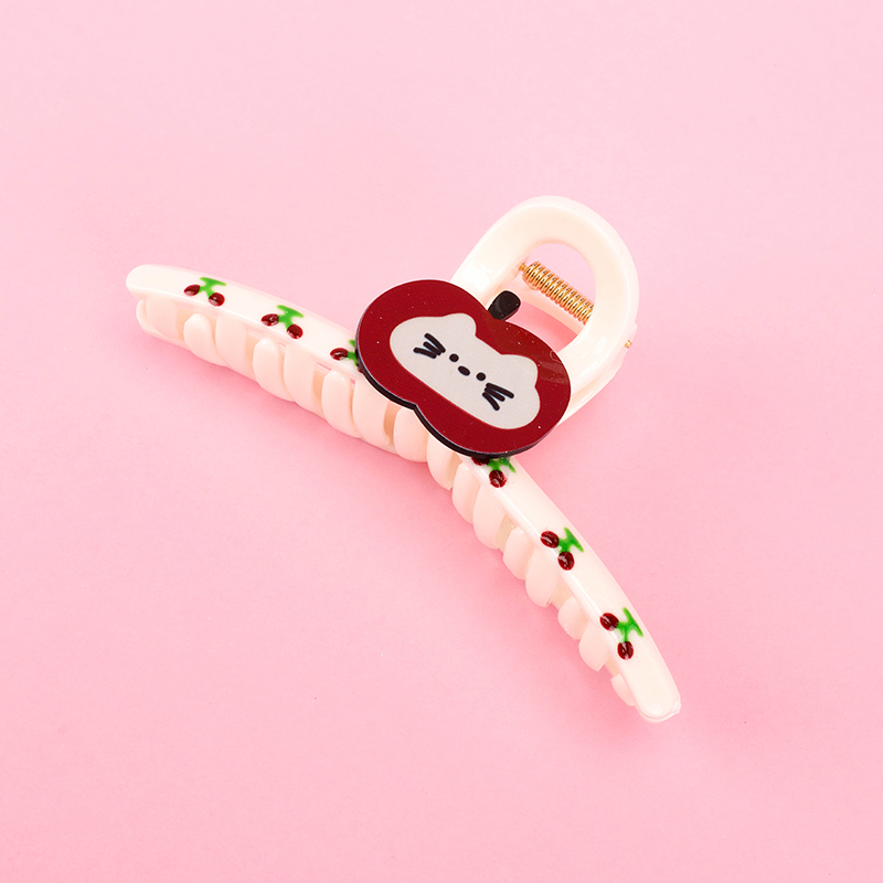 13 cm Plastic Cherry Apple Hair Claw Clip 4011801183