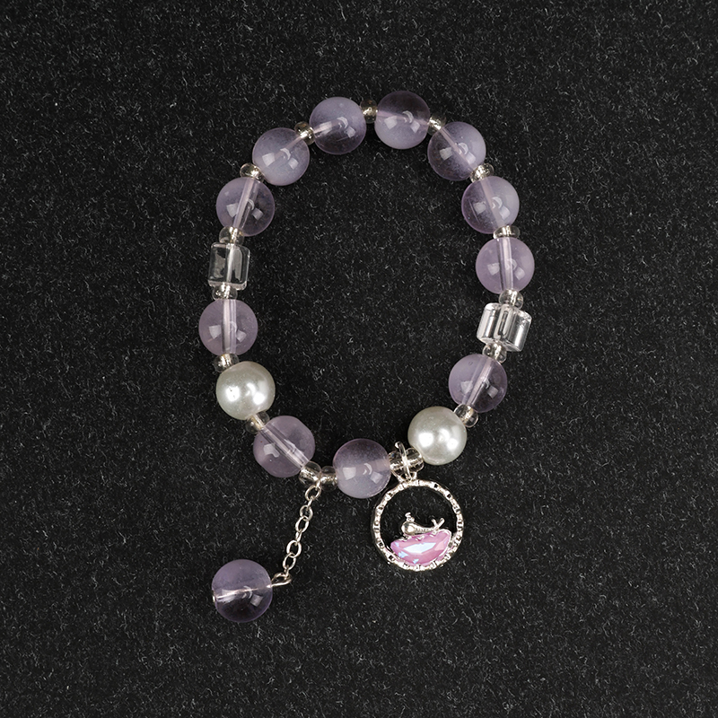 Transparent Bead Colorful Dolphin Bracelet Glass 4021001106