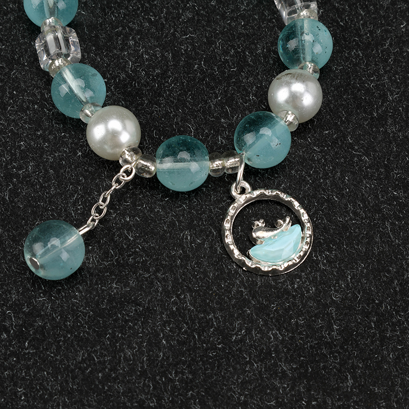 Transparent Bead Colorful Dolphin Bracelet Glass 4021001106