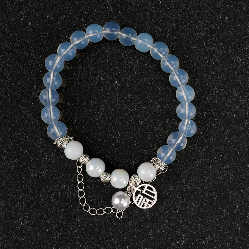 Ice Transparent Bead Pendant Bracelet Plastic Glass 4021001109