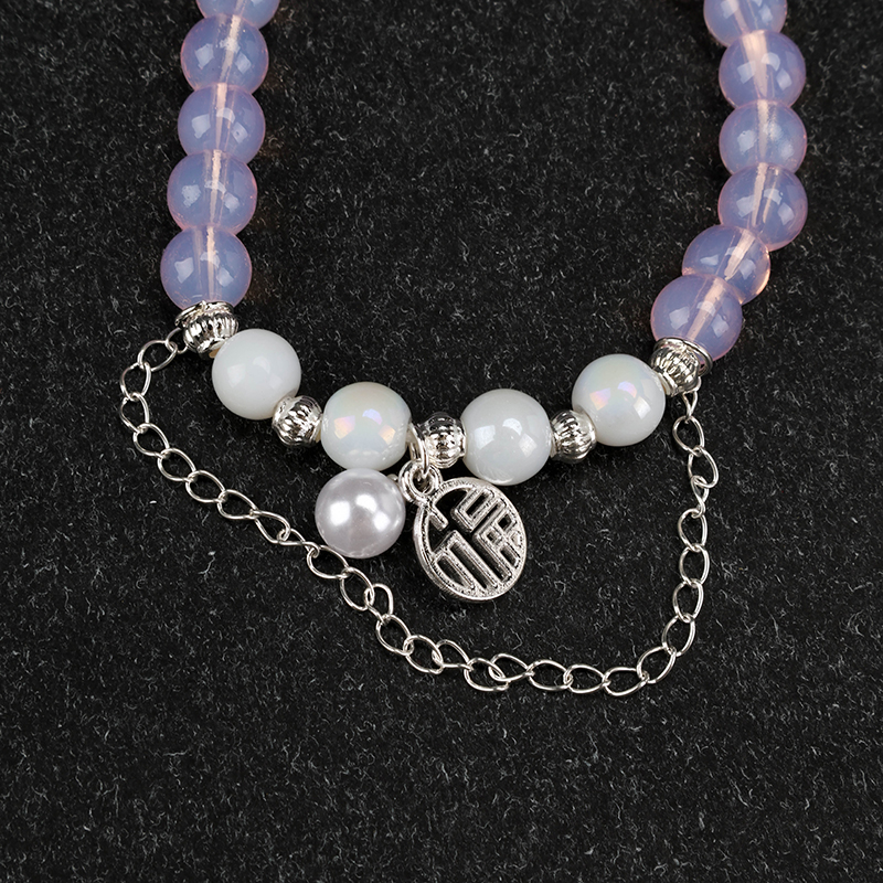 Ice Transparent Bead Pendant Bracelet Plastic Glass 4021001109