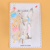 ALN水晶卡通弹簧蝴蝶压夹 4