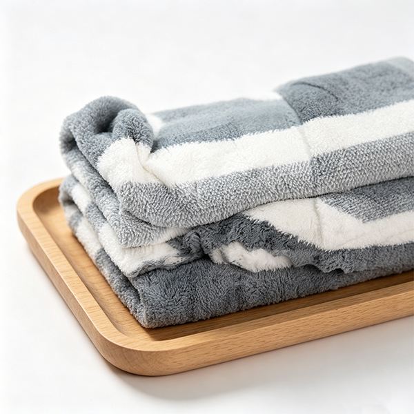 Simple Wide Stripe Bath Towel